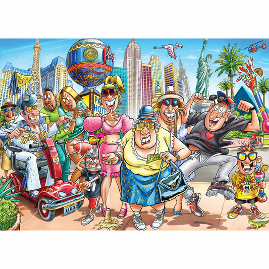 Jumbo Wasgij Original 48 - Was in Vegas passiert!, Puzzle, Erwachsenenpuzzle, 1000 Teile, 1110100803