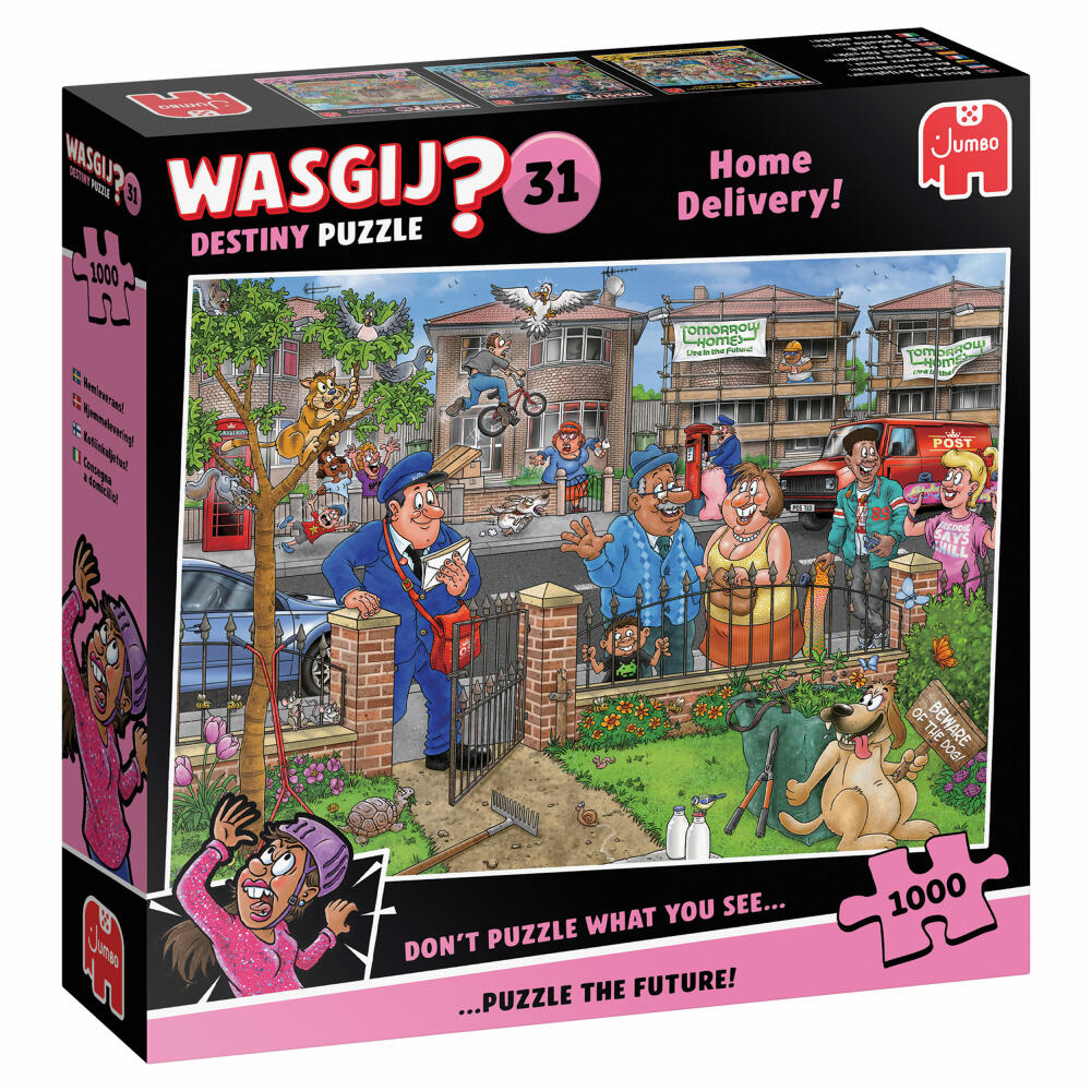 Jumbo Wasgij Destiny 31 Lieferung frei Haus, Puzzle, Erwachsenenpuzzle, 1000 Teile, 1110100805