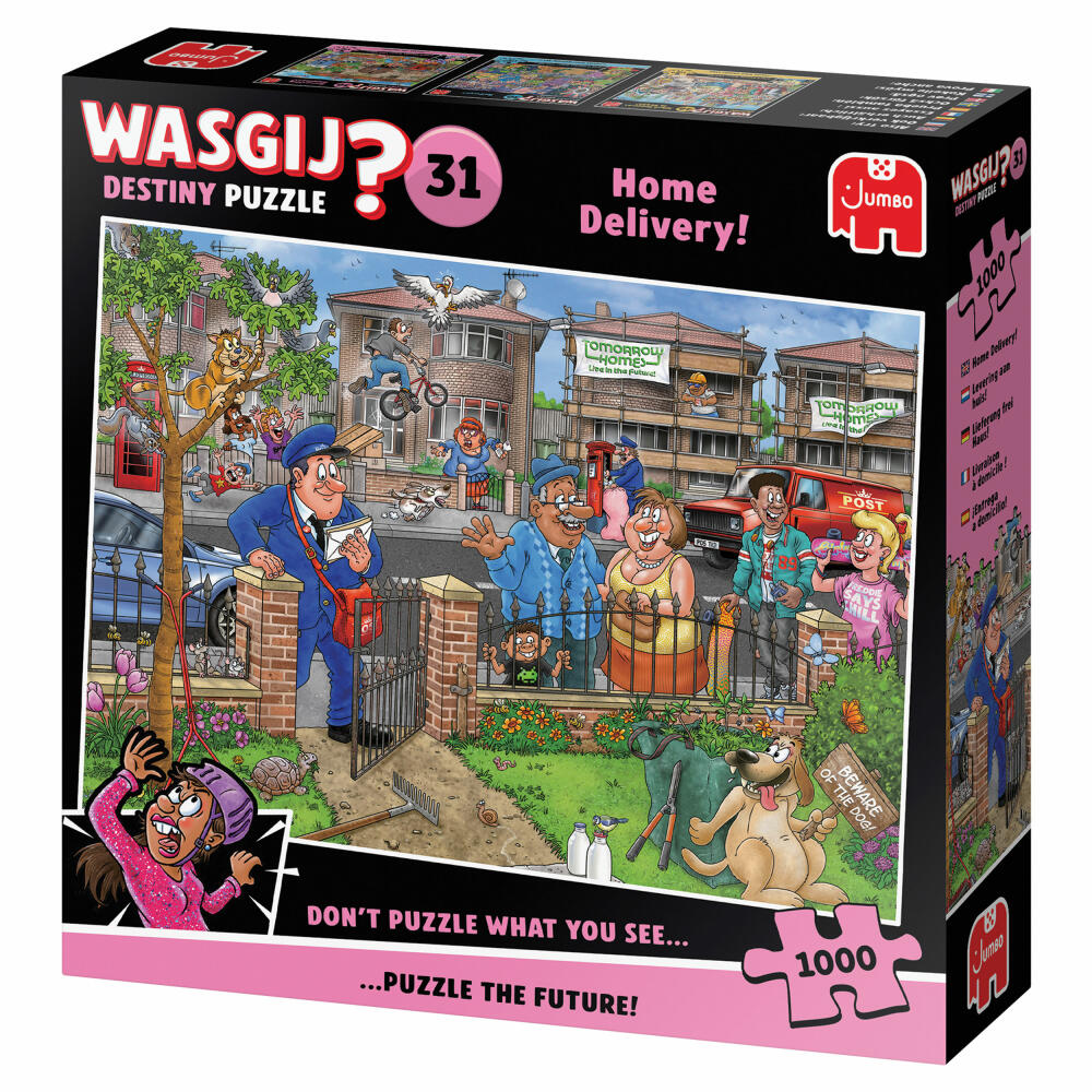 Jumbo Wasgij Destiny 31 Lieferung frei Haus, Puzzle, Erwachsenenpuzzle, 1000 Teile, 1110100805