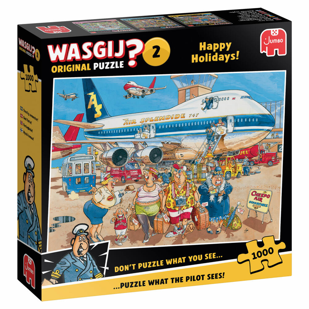 Jumbo Wasgij Original 2 - Happy Holidays, Puzzle, Erwachsenenpuzzle, 1000 Teile, 1119802034