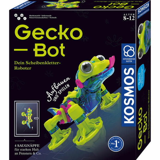 KOSMOS Gecko Bot, Scheibenkletter-Roboter, Bausatz, Bauset, Experimente, ab 8 Jahren, 621452
