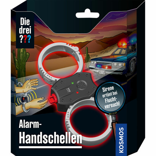 KOSMOS Die drei ??? Alarm-Handschellen, Detektiv Ausrüstung, Spielzeug, Kinder, ab 8 Jahren, 632625