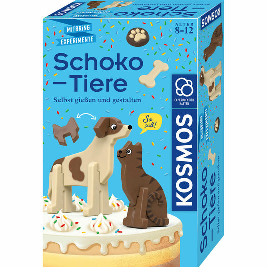 KOSMOS Schoko-Tiere, Experimentierset, Experimentierkasten, DIY, ab 8 Jahren, 658342