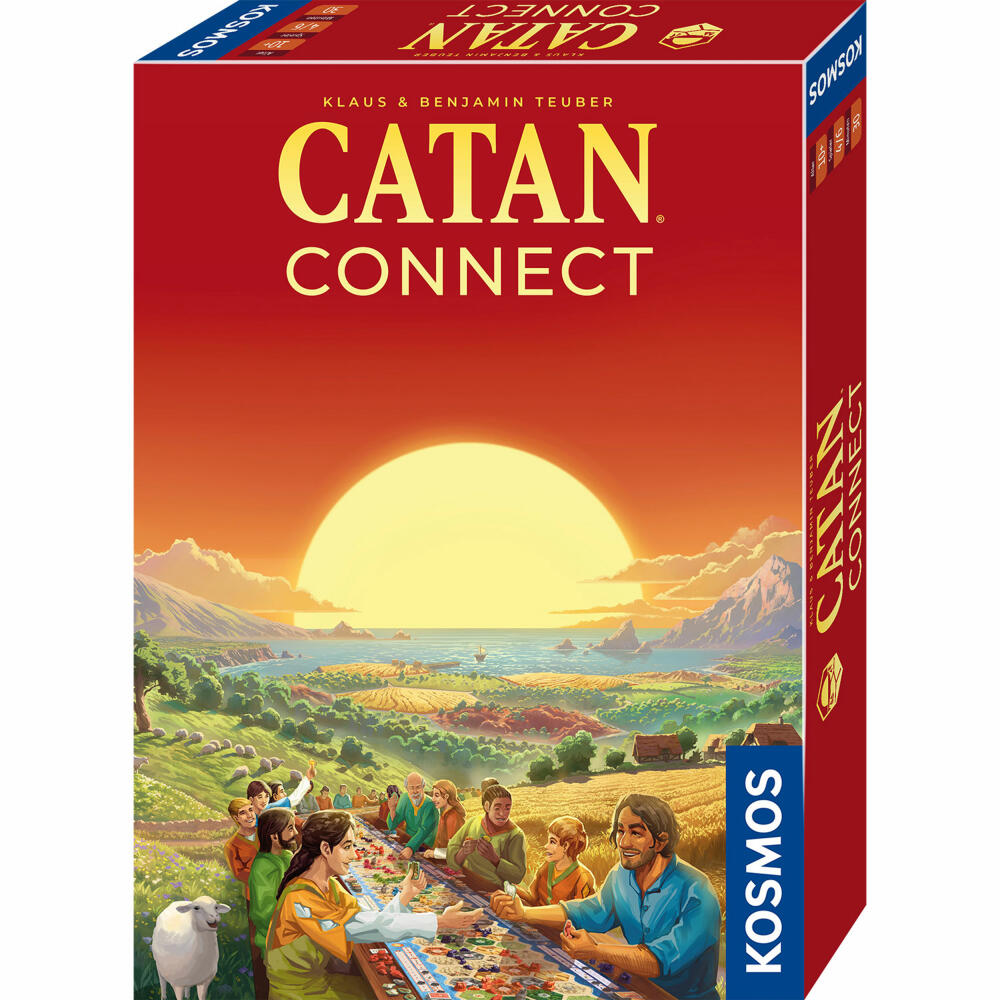 KOSMOS CATAN Connect, Gesellschaftsspiel, Strategiespiel, Spiel, ab 10 Jahren, 683290