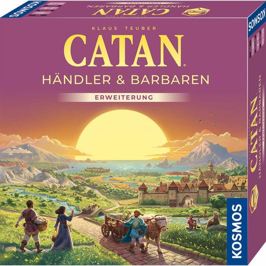 KOSMOS CATAN - Händler & Barbaren, Erweiterung, 2 - 4 Spieler, Ergänzung, Strategiespiel, ab 10 Jahren, 685140