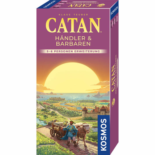 KOSMOS CATAN - Händler & Barbaren, Erweiterung, 5 - 6 Spieler, Ergänzung, Strategiespiel, ab 10 Jahren, 685157