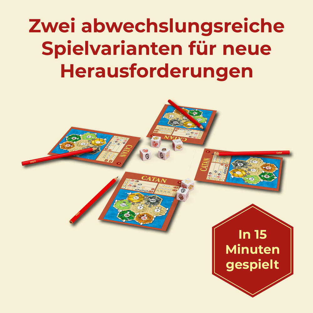 KOSMOS CATAN Das Würfelspiel, Gesellschaftsspiel, Würfel Spiel, Familienspiel, ab 7 Jahren, 685201