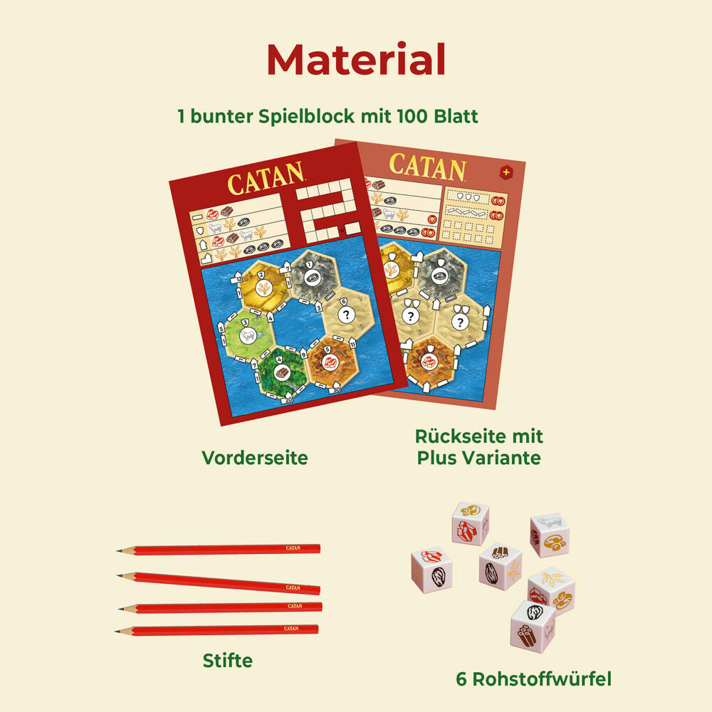 KOSMOS CATAN Das Würfelspiel, Gesellschaftsspiel, Würfel Spiel, Familienspiel, ab 7 Jahren, 685201