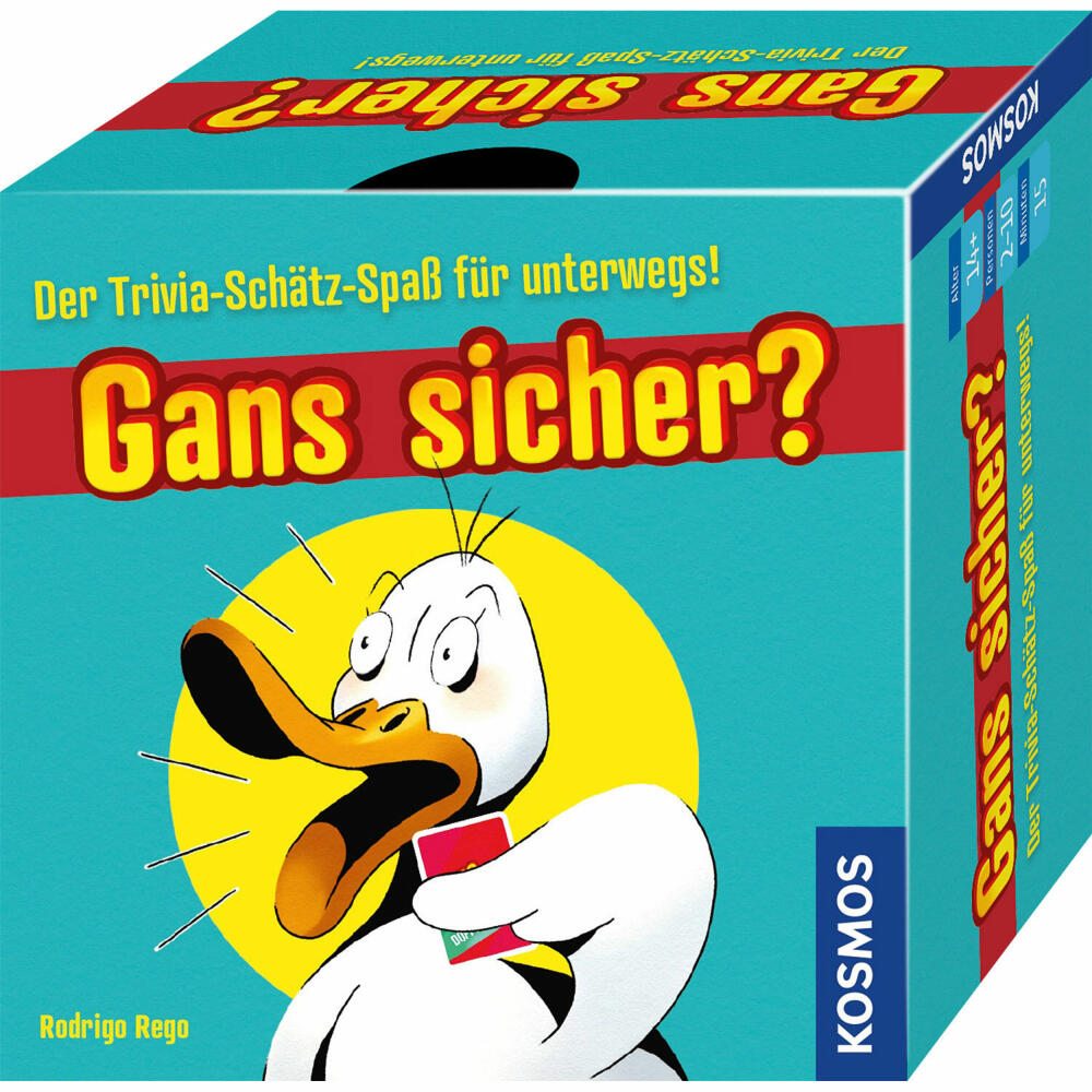 KOSMOS Gans sicher?, Partyspiel, Schätzspiel, Gesellschaftsspiel, ab 14 Jahren, 685362