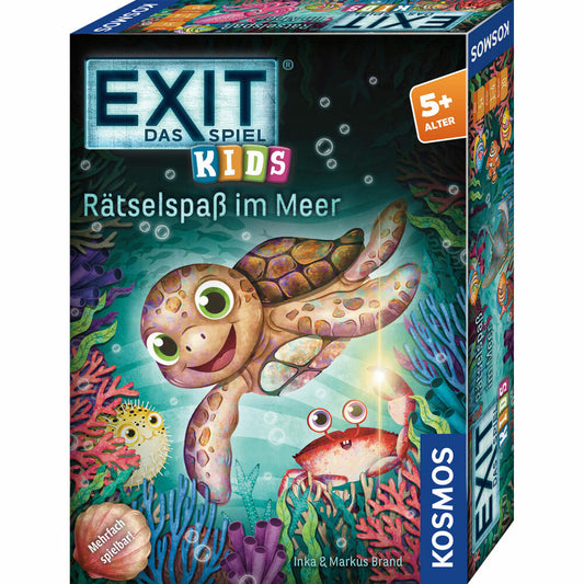 KOSMOS EXIT Kids Rätselspaß im Meer, Rätselspiel, Kinderspiel, Escape Room Spiel, ab 5 Jahren, 685546