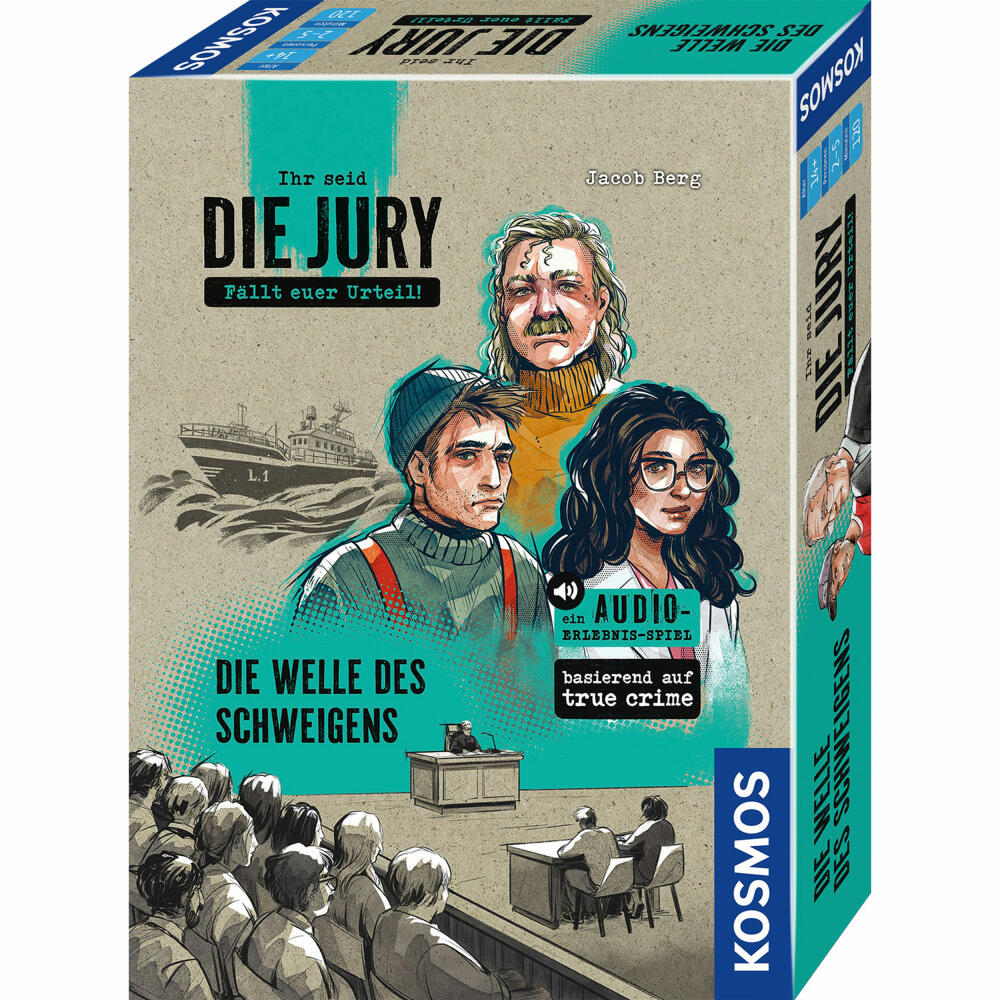 KOSMOS Die Jury Die Welle des Schweigens, True-Crime, Gesellschaftsspiel, Spiel, ab 14 Jahren, 685652