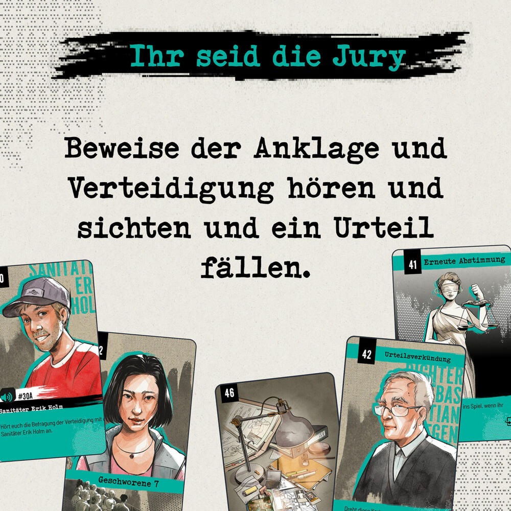 KOSMOS Die Jury Die Welle des Schweigens, True-Crime, Gesellschaftsspiel, Spiel, ab 14 Jahren, 685652