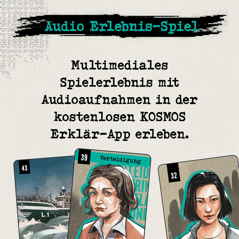 KOSMOS Die Jury Die Welle des Schweigens, True-Crime, Gesellschaftsspiel, Spiel, ab 14 Jahren, 685652