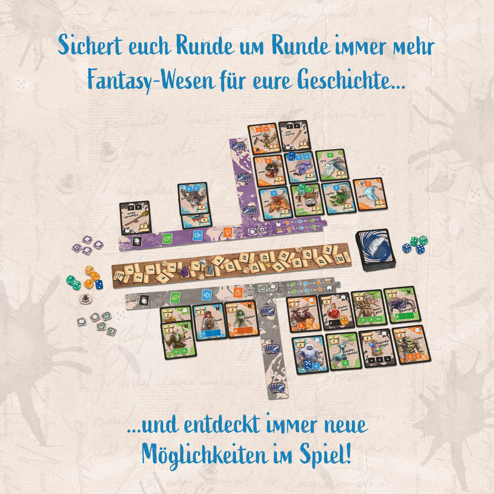 KOSMOS Fantasy Ink, Taktikspiel, Kartenspiel, Gesellschaftsspiel, für 2 Spieler, ab 10 Jahren, 685799