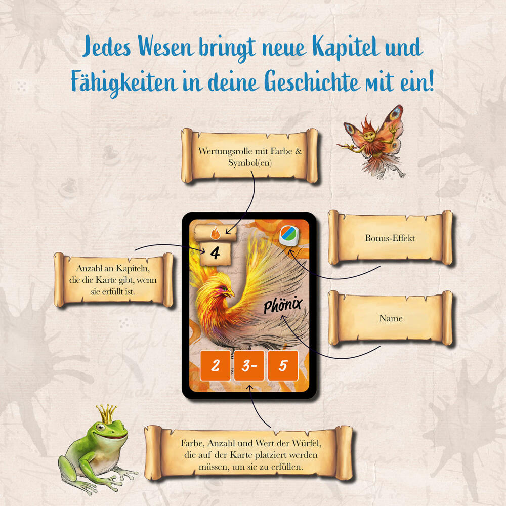KOSMOS Fantasy Ink, Taktikspiel, Kartenspiel, Gesellschaftsspiel, für 2 Spieler, ab 10 Jahren, 685799