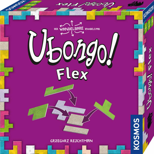 KOSMOS Ubongo! Flex, Denkspiel, Knobelspiel, Familienspiel, ab 8 Jahren, 686598