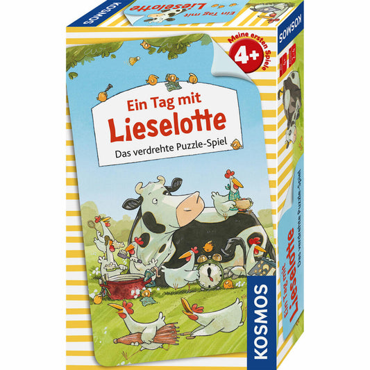 KOSMOS Ein Tag mit Lieselotte, Puzzle-Spiel, Würfelspiel, Kinderspiel, ab 4 Jahren, 712792