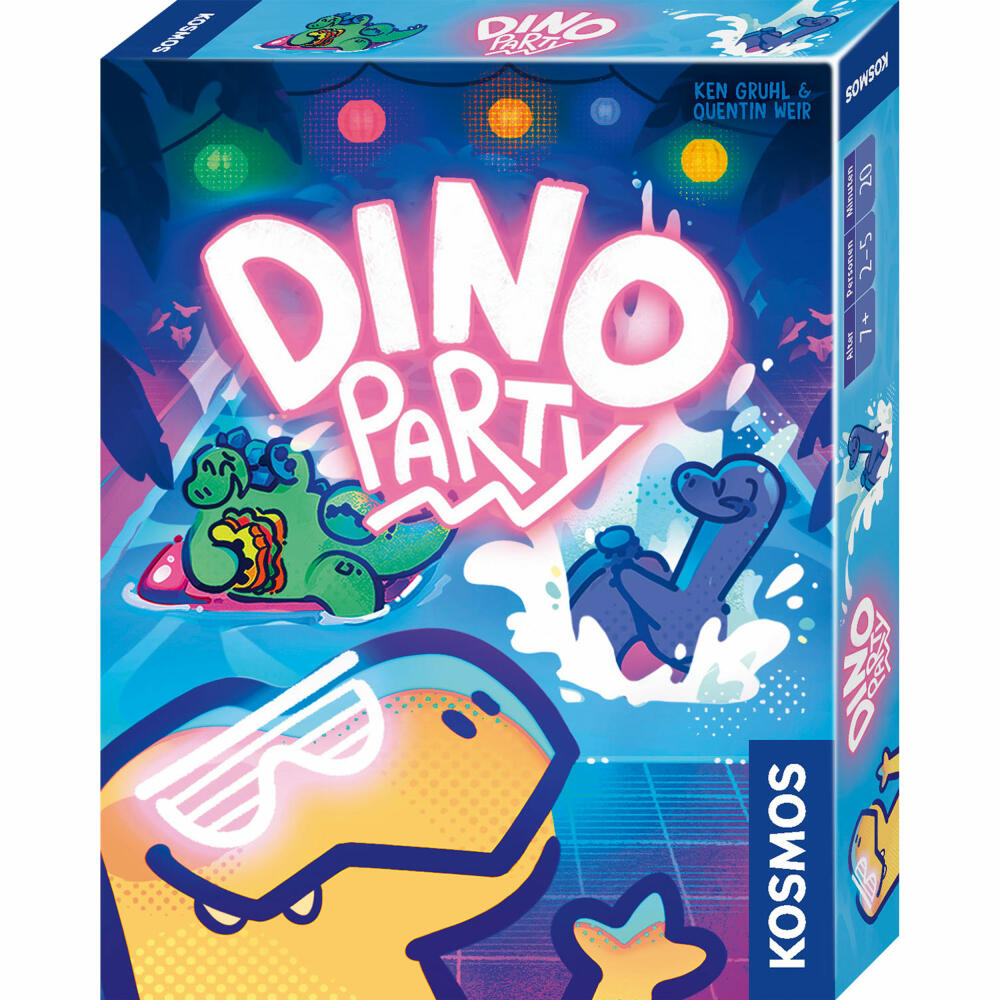 KOSMOS Dino Party, Kartenspiel, Familienspiel, Partyspiel, Gesellschaftsspiel, ab 7 Jahren, 741952
