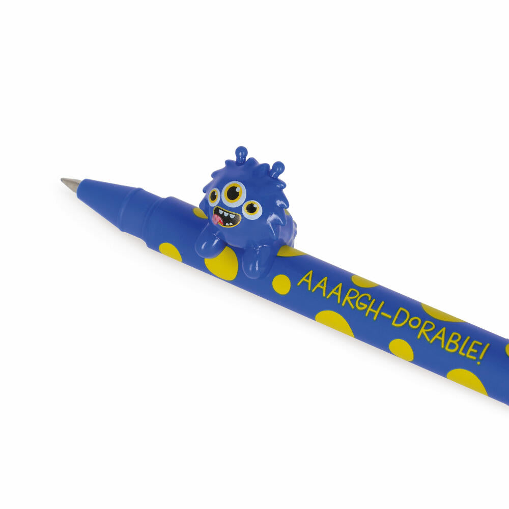 Legami Gel Pen Lovely Friends Monster, mit Tierdeko, Gelstift, Gelschreiber, Stift, CPP0014