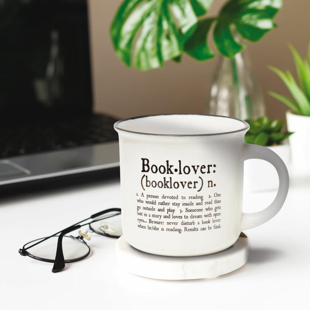 Legami Cup-Puccino Mug Book Lovers, Kaffeetasse, Tasse, Becher, New Bone China, 350 ml, CUP0045