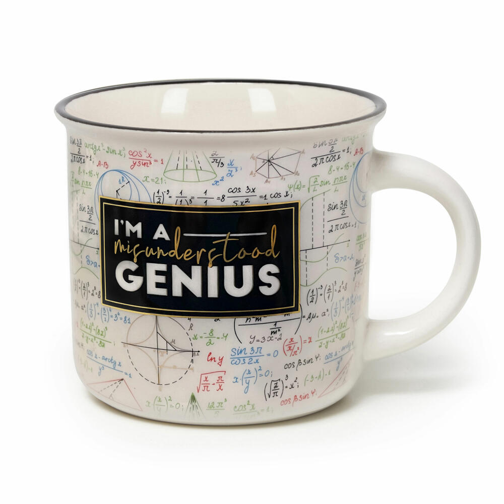 Legami Cup-Puccino Mug Genius I M A Genius, Kaffeetasse, Tasse, Becher, New Bone China, 350 ml, CUP0064
