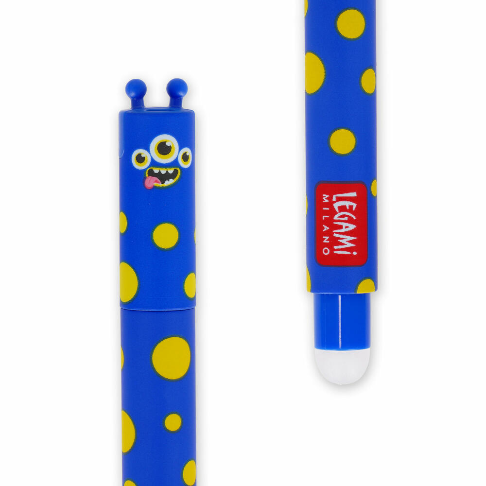 Legami Erasable Gel Pen Monster, löschbarer Gelstift, Gelschreiber, Stift, EP0056