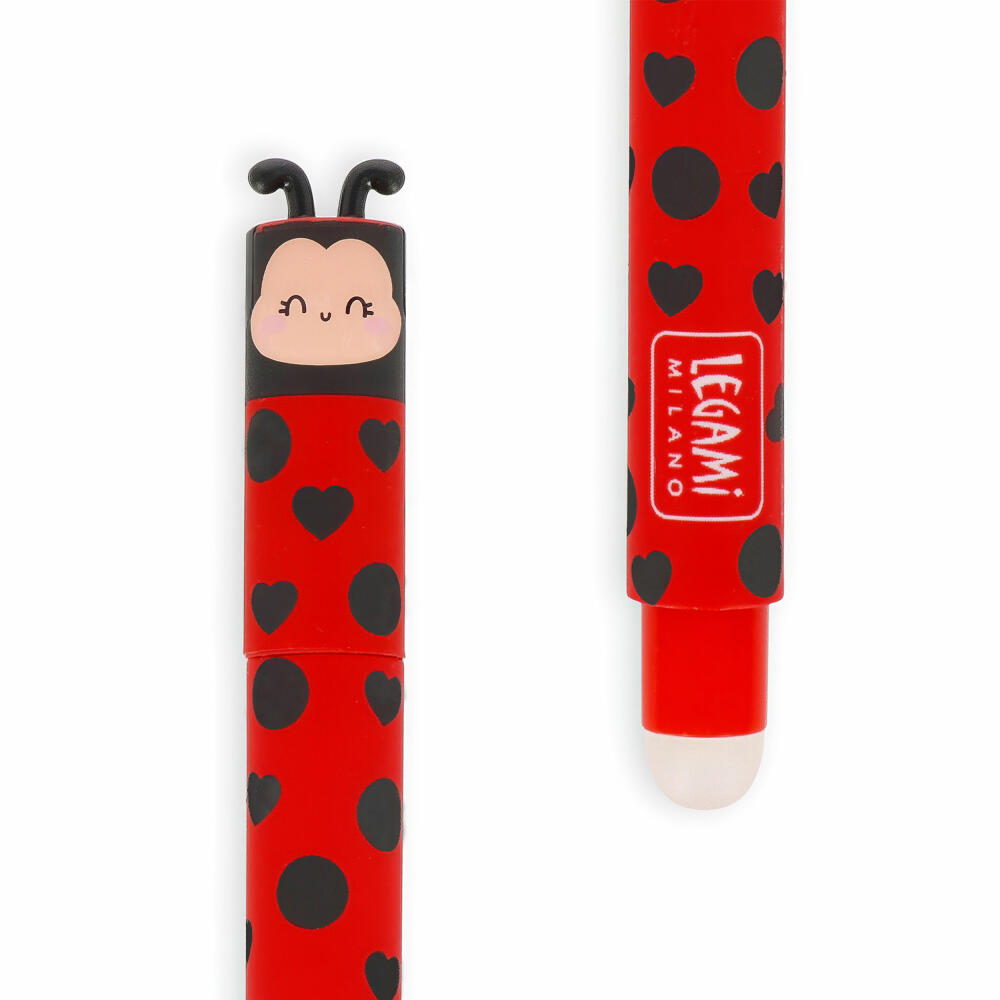 Legami Erasable Gel Pen Ladybug, löschbarer Gelstift, Gelschreiber, Stift, Marienkäfer, EP0074