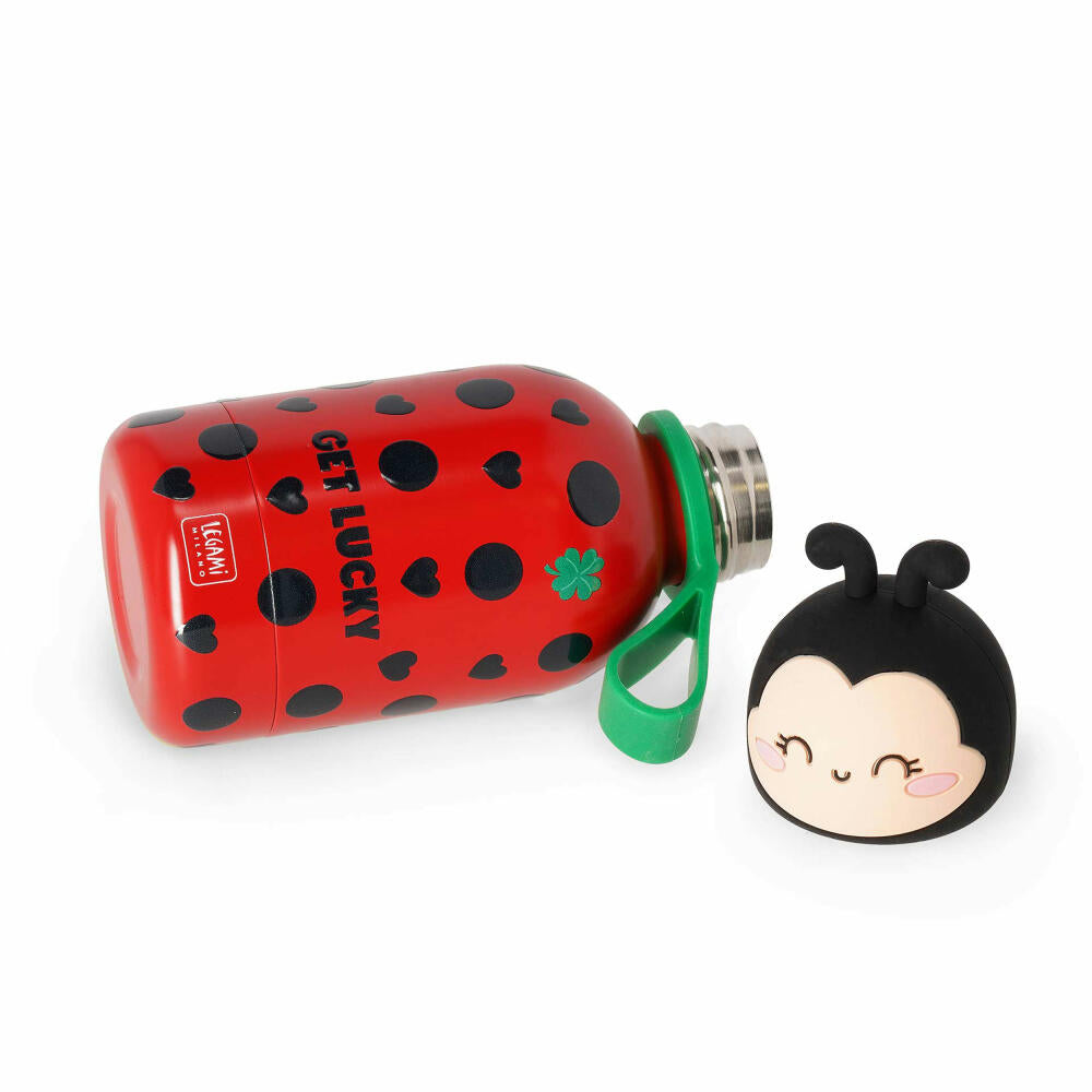 Legami Hot&Cold BFF Kids Bottle Ladybug, Thermoflasche, Isoflasche, Trinkflasche, Kinder, Marienkäfer, 310 ml, KSSB0011