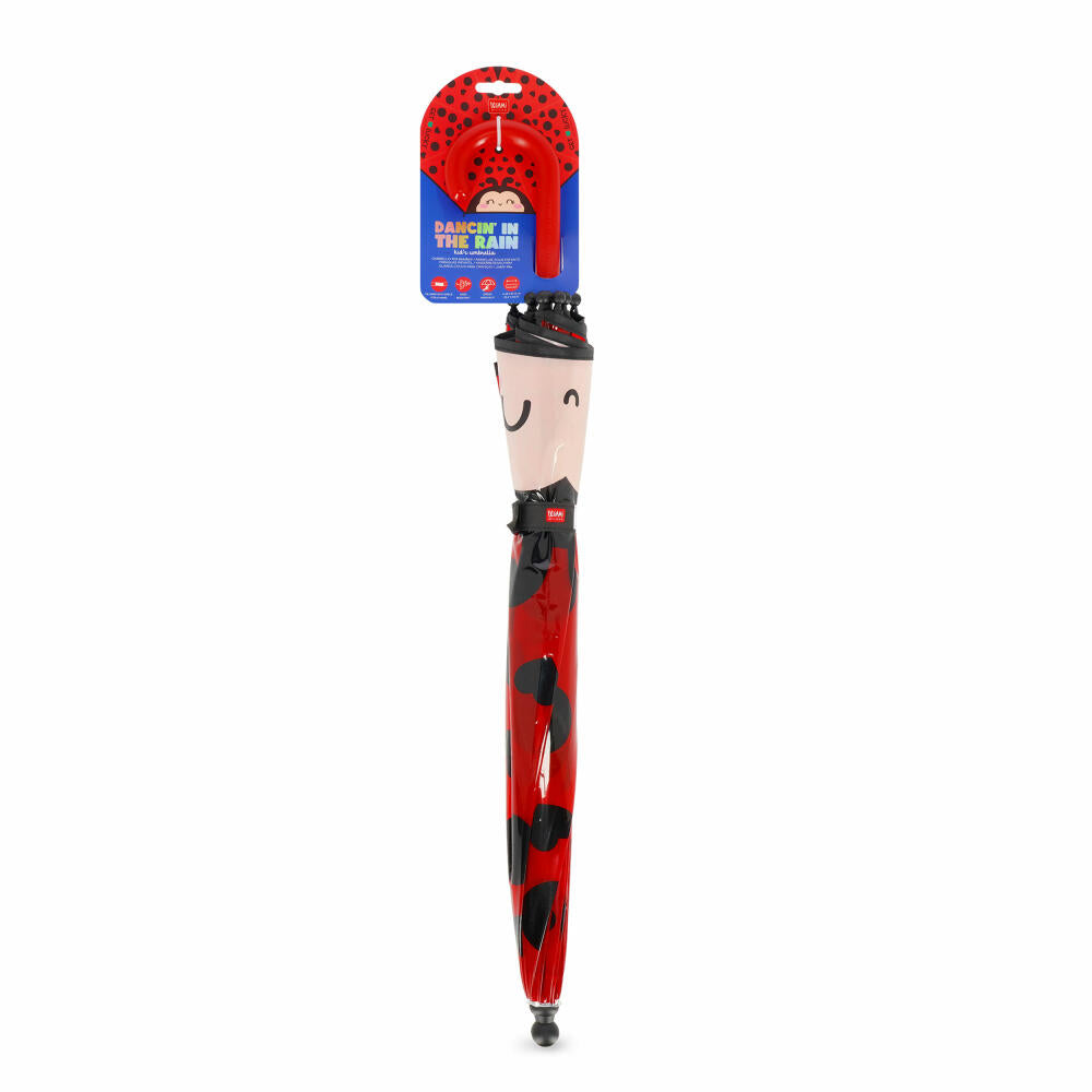 Legami Dancin In The Rain Kids Umbrella Ladybug, Regenschirm, Schirm, Kinder, Marienkäfer, KUM0007