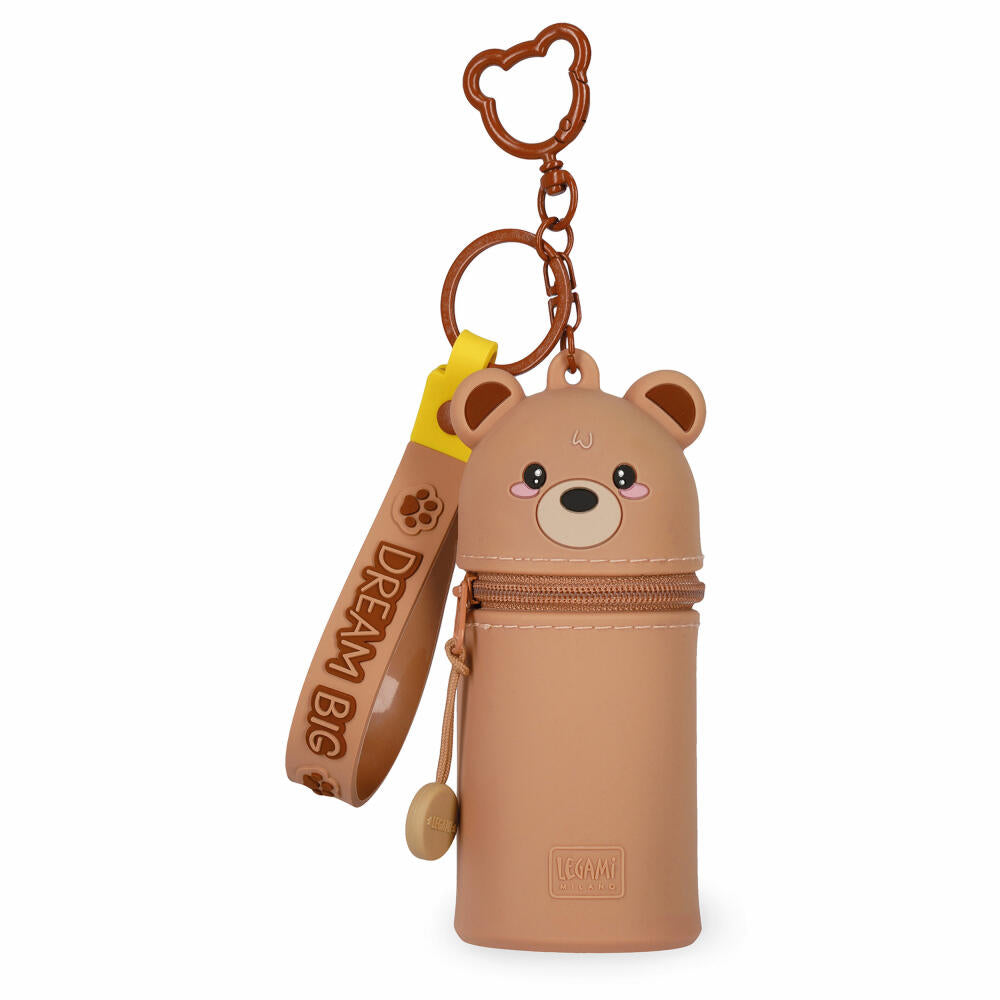 Legami Mini Kawaii Coin Purse With Key Ring Teddy Bear, Schlüsselanhänger, Münztasche, MKAW0002