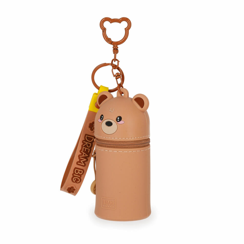 Legami Mini Kawaii Coin Purse With Key Ring Teddy Bear, Schlüsselanhänger, Münztasche, MKAW0002