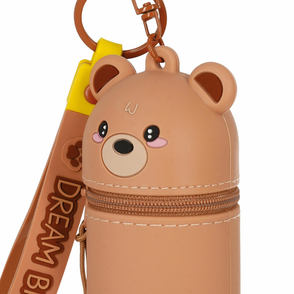 Legami Mini Kawaii Coin Purse With Key Ring Teddy Bear, Schlüsselanhänger, Münztasche, MKAW0002