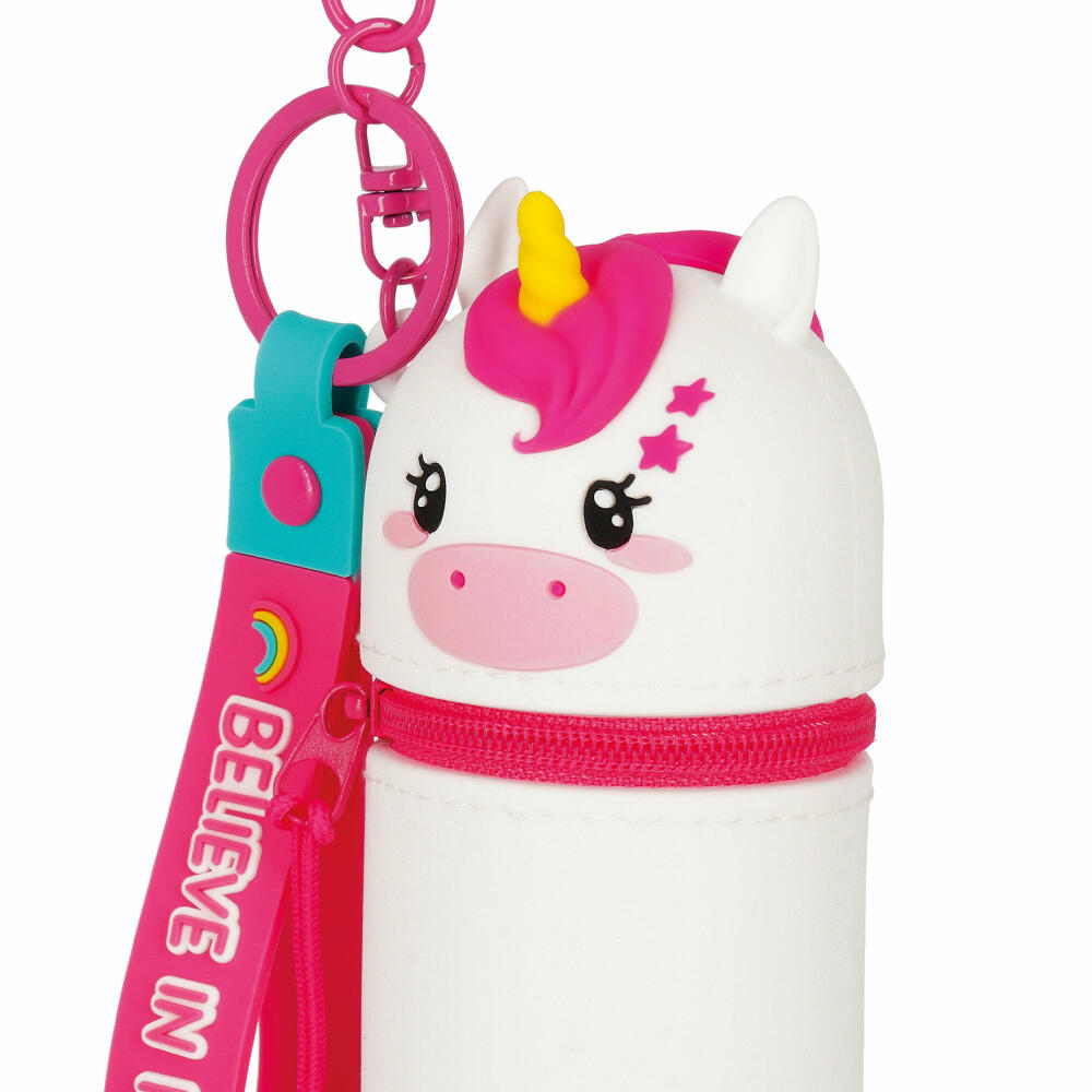 Legami Mini Kawaii Coin Purse With Key Ring Unicorn, Schlüsselanhänger, Münztasche, MKAW0003