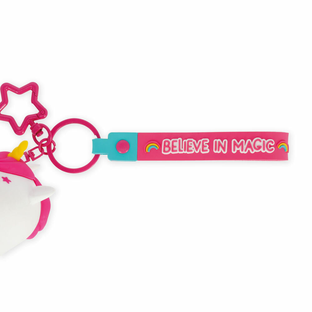 Legami Mini Kawaii Coin Purse With Key Ring Unicorn, Schlüsselanhänger, Münztasche, MKAW0003