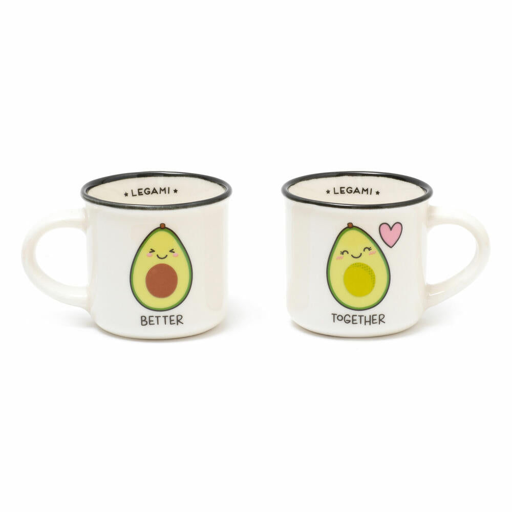 Legami Espresso For Two 2 Coffee Mugs Avocado, 2-tlg., Espressotasse, Tasse, 50 ml, MM0016