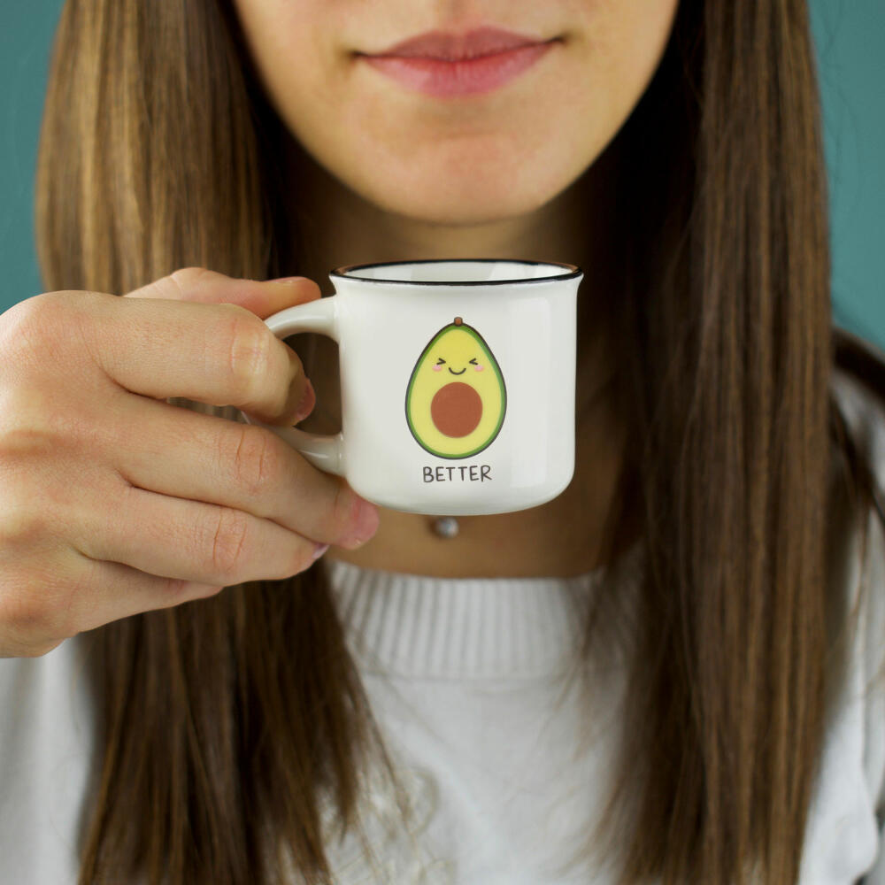 Legami Espresso For Two 2 Coffee Mugs Avocado, 2-tlg., Espressotasse, Tasse, 50 ml, MM0016
