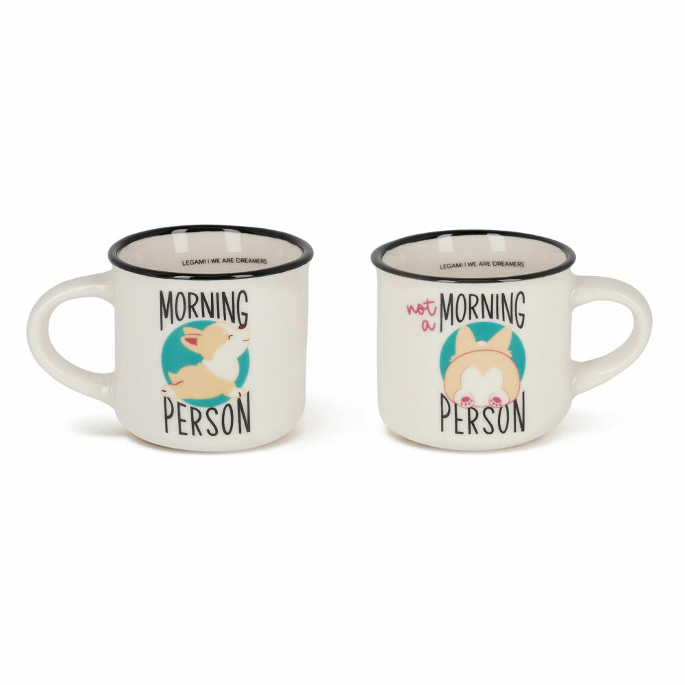 Legami Espresso For Two 2 Coffee Mugs Corgi, 2-tlg., Espressotasse, Tasse, 50 ml, MM0018