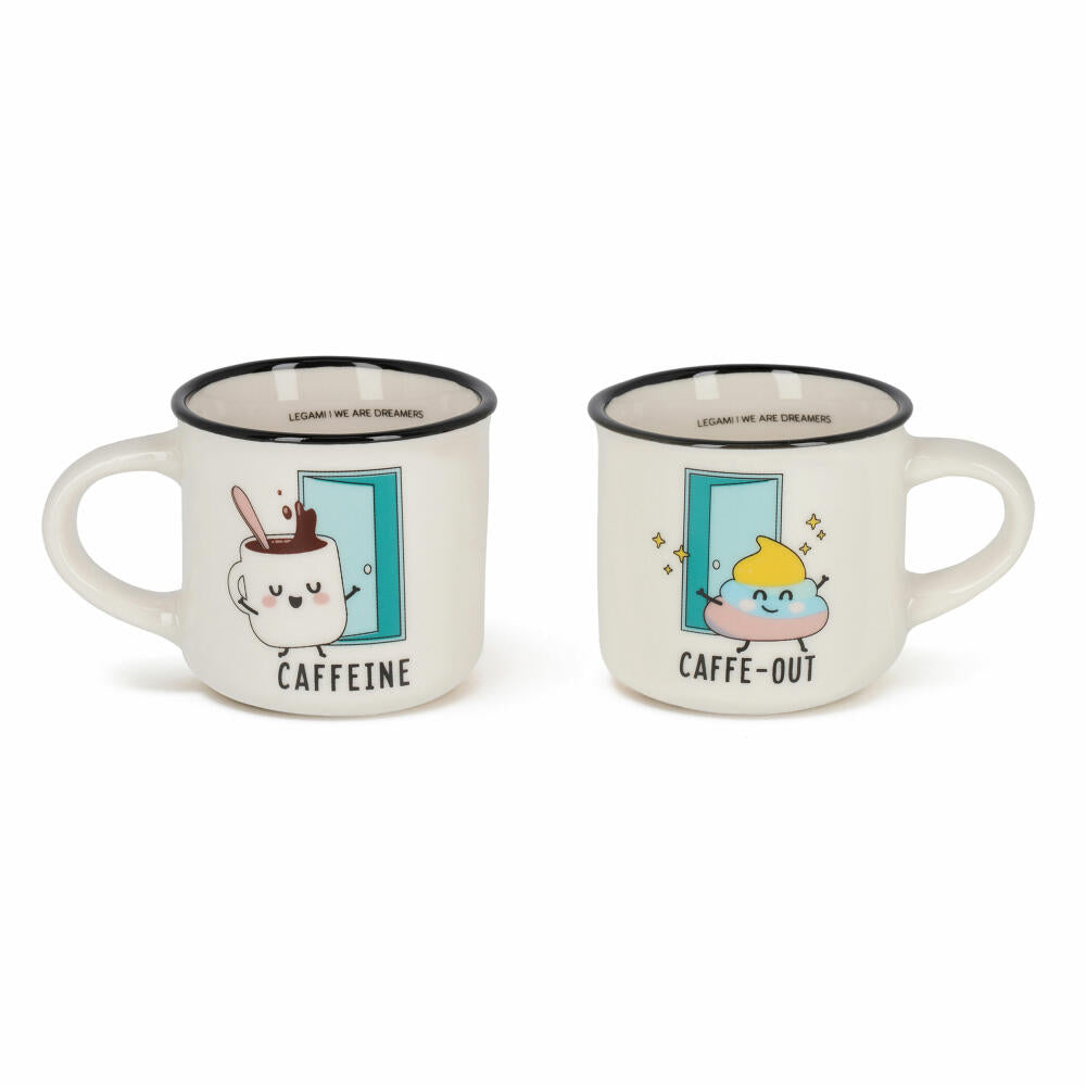 Legami Espresso For Two 2 Coffee Mugs Poo, 2-tlg., Espressotasse, Tasse, 50 ml, MM0019
