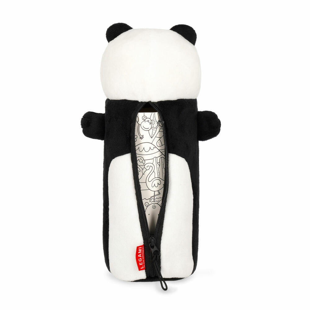 Legami Super Soft Plush Pencil Case Panda, flauschiges Federmäppchen, Mäppchen, PPC0001