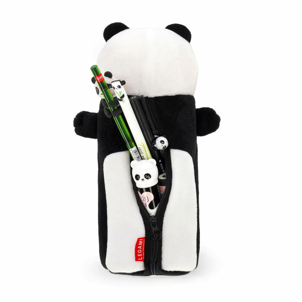 Legami Super Soft Plush Pencil Case Panda, flauschiges Federmäppchen, Mäppchen, PPC0001