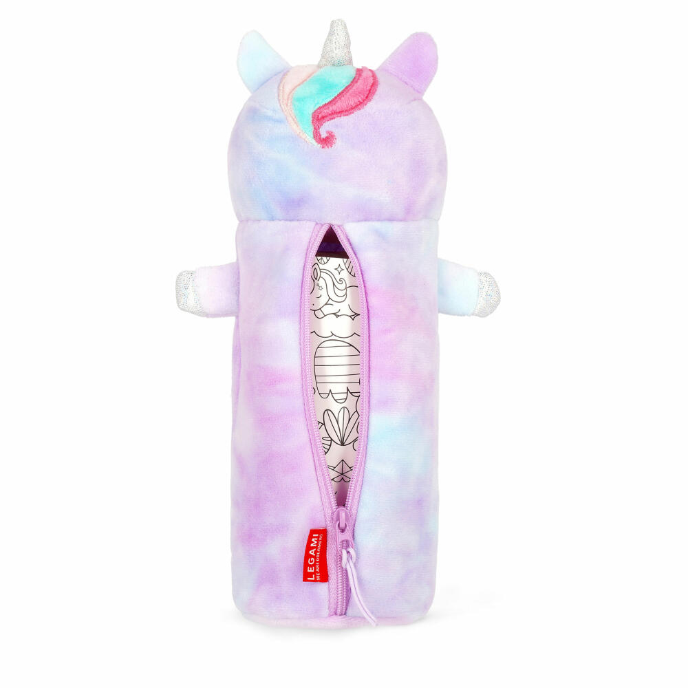 Legami Super Soft Plush Pencil Case Unicorn, flauschiges Federmäppchen, Mäppchen, Einhorn, PPC0003