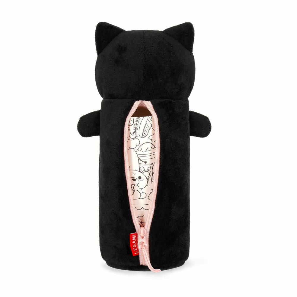 Legami Super Soft Plush Pencil Case Kitty, flauschiges Federmäppchen, Mäppchen, Katze, PPC0005