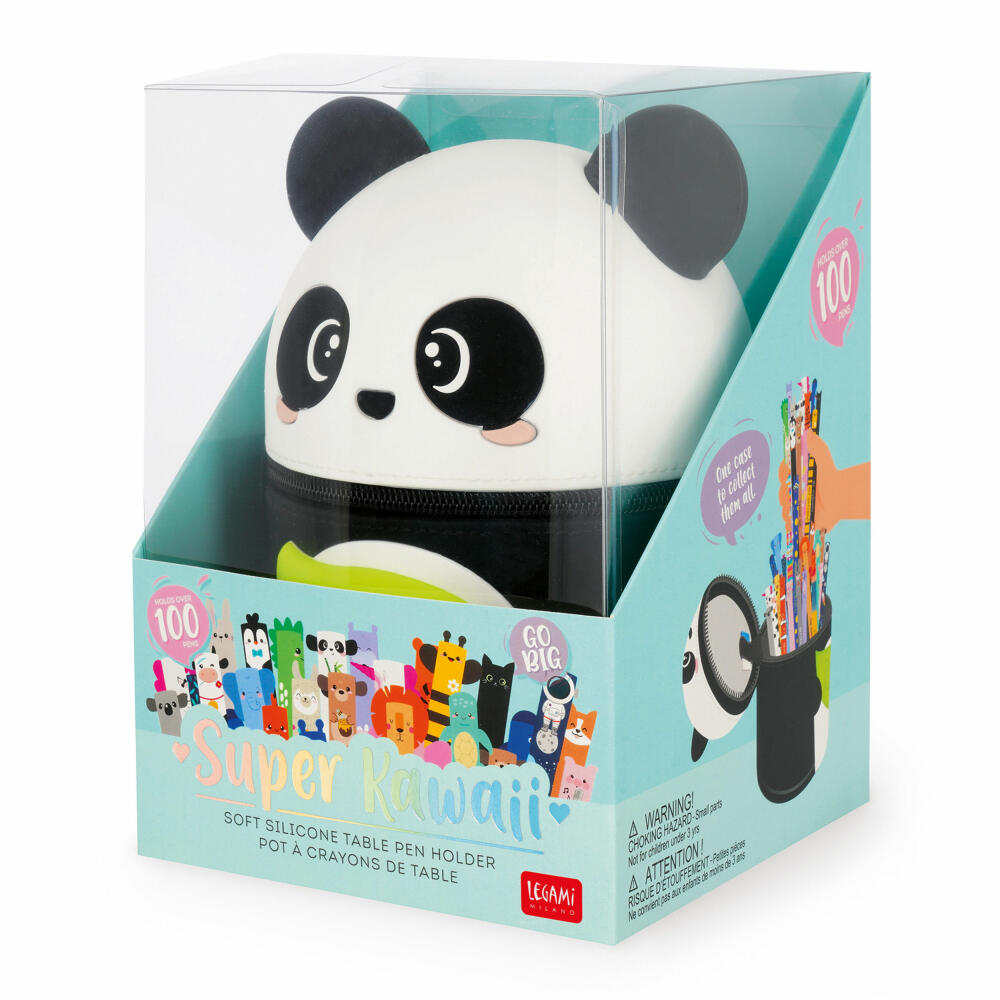 Legami Super Kawaii Tischstiftehalter Panda, Stiftehalter, Mäppchen, SKA0001
