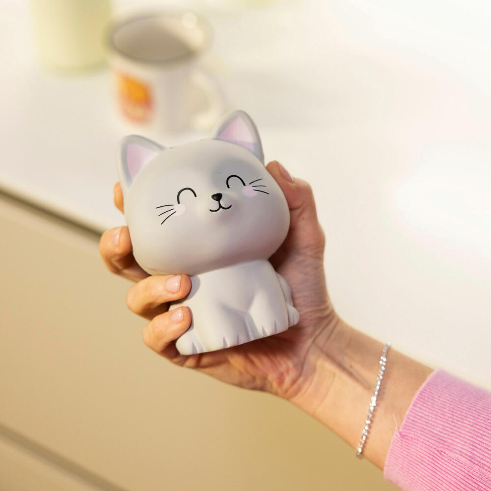Legami Stress Less Anti-Stress Kitty, Stressball, Antistressball, Knautschfigur, Squishy, SQIF0005