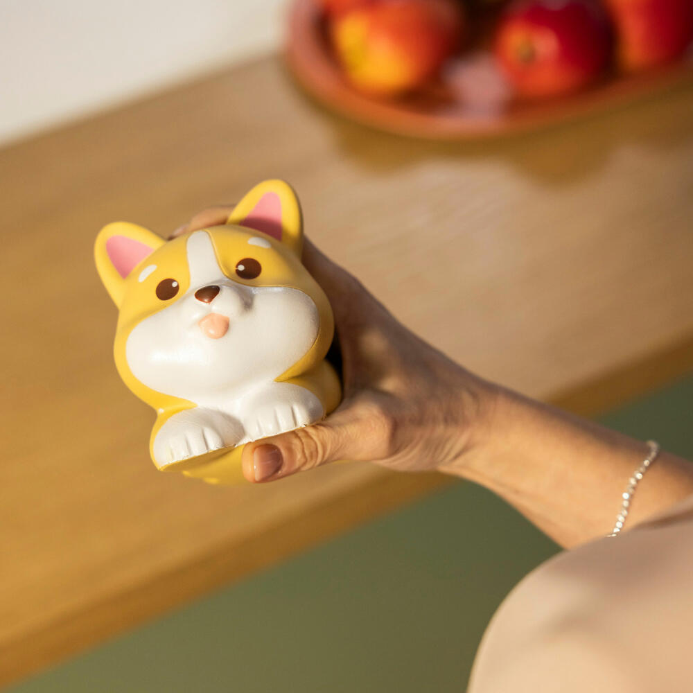 Legami Stress Less Anti-Stress Corgi, Stressball, Antistressball, Knautschfigur, Squishy, SQIF0006