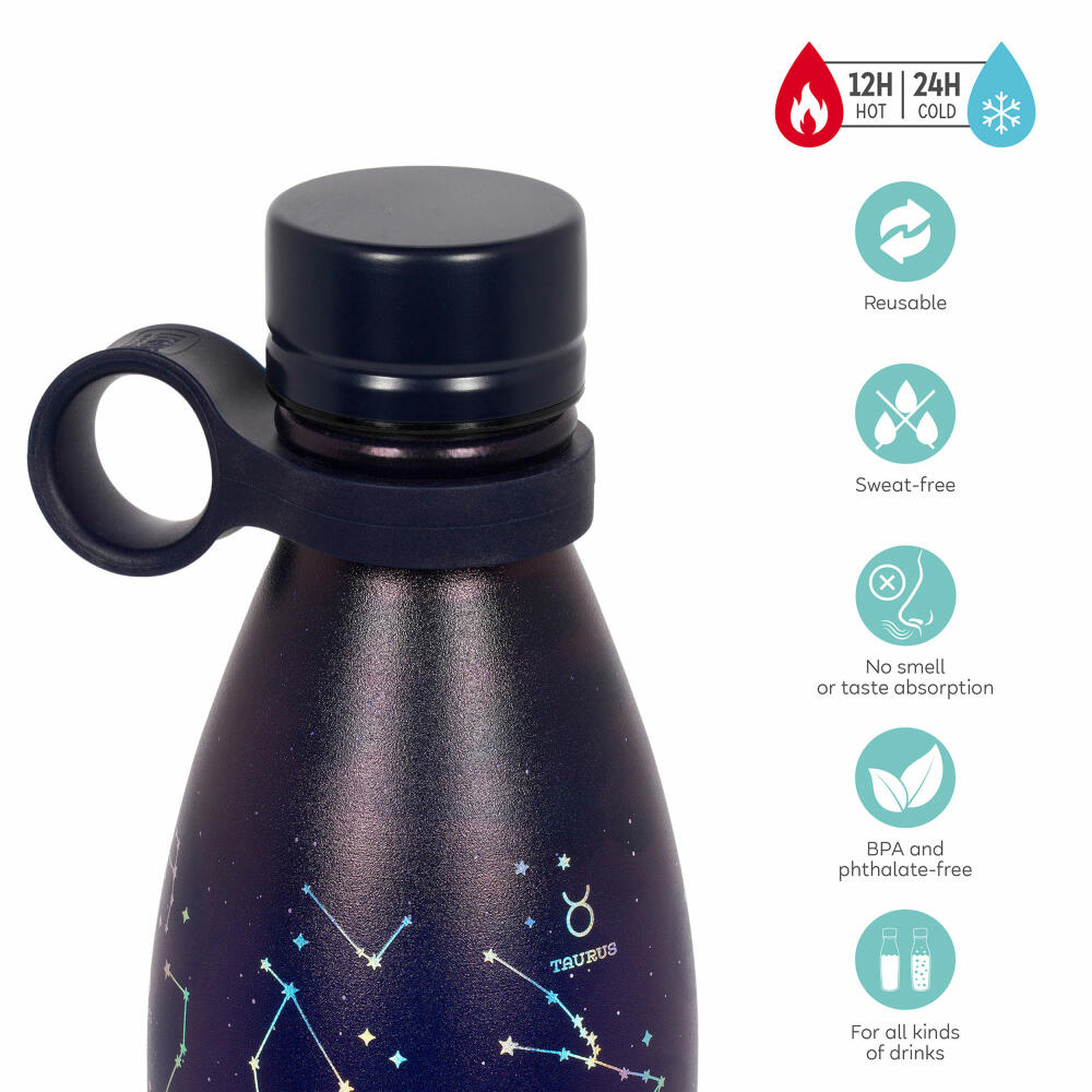 Legami Vacuum Bottle Hot & Cold Stars, Thermoflasche, Isoflasche, Trinkflasche, 800 ml, SSBL0008