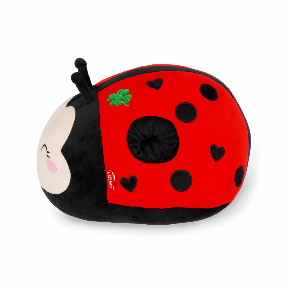 Legami Pillow Super Soft Ladybug, Kissen, Dekokissen, Kuschelkissen, Marienkäfer, SUS0018