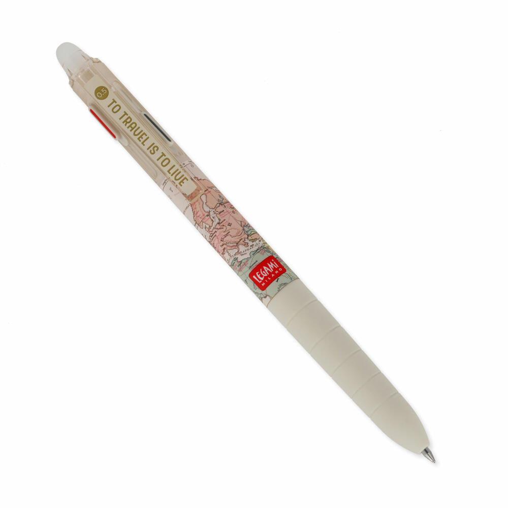 Legami 3-Colour Erasable Gel Pen Make Mistakes Travel, Löschbarer Gelstift, Stift, TEP0001