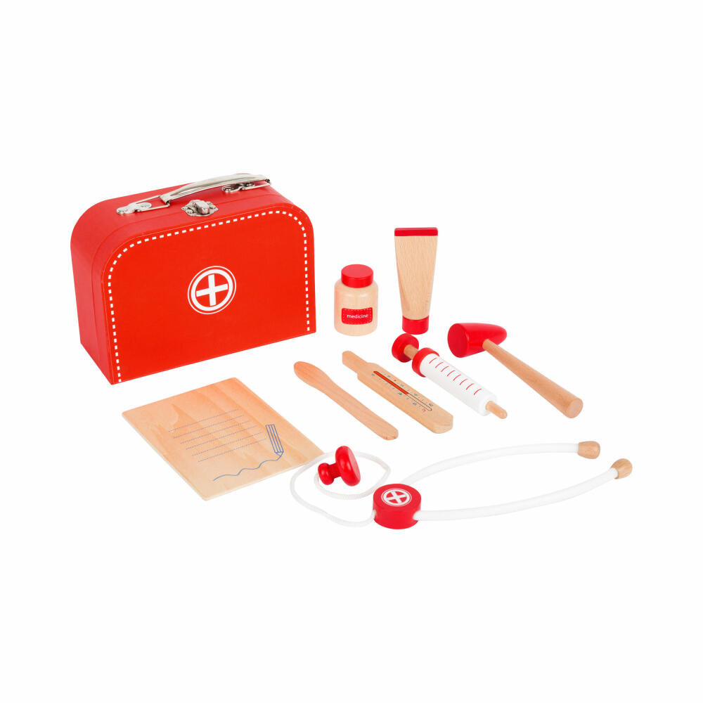 Legler Small Foot Arztkoffer Spielset, Rollenspielzeug, ab 3 Jahre, Holz, 11183
