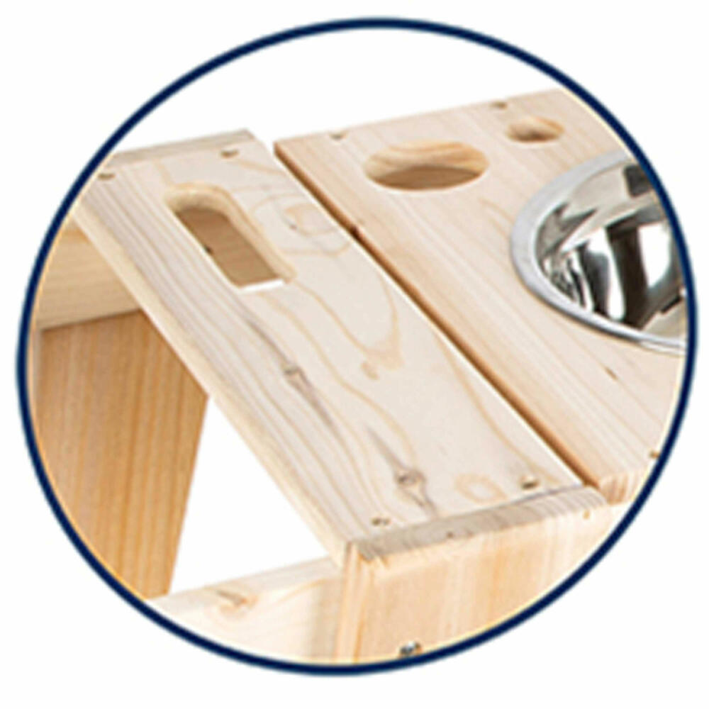 Legler Small Foot Matschküche, Outdoorspielzeug, Holzspielzeug, ab 3 Jahre, Holz, 11665